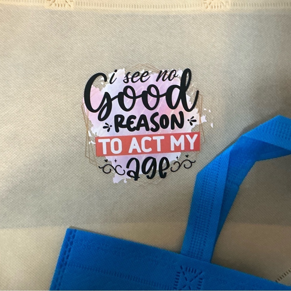 Hand Pressed Set of 4 anytime Reusable Gift Bags! - Picture 2 of 5